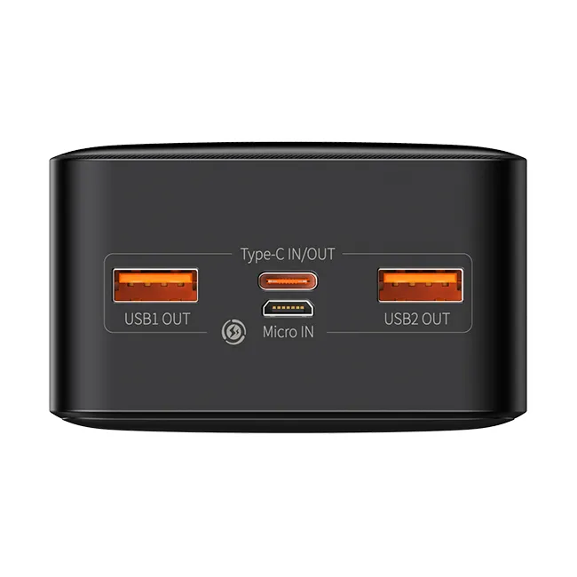 Зовнішній акумулятор Baseus Bipow Digital Display Power bank 30000mAh 20W Black - мініатюра 3