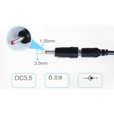 Кабель живлення USB to DC 3.5x1.35mm + 5.5x2.1mm 9V-12V Dynamode (KWS-912V) - мініатюра 5