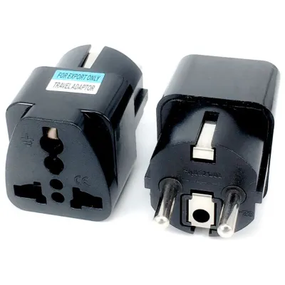 Перехідник US/UK/AU to EU Dynamode (EU Adapter black) - мініатюра 3