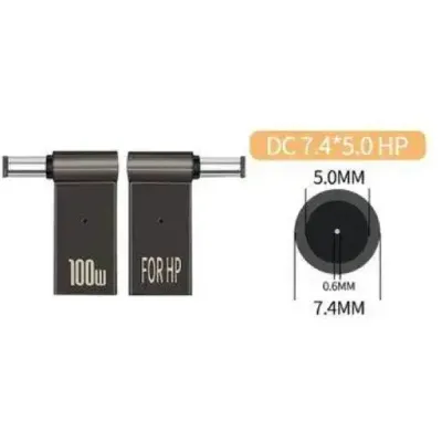 Адаптер PD 100W USB Type-C Female to DC Male Jack 7.4x5.0 mm HP ST-Lab (PD100W-7.4x5.0mm-HP) - зображення 1
