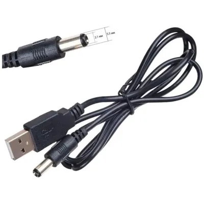 Кабель живлення USB to DC 5.5x2.1mm 5V 1.0m Dynamode (DM-USB-DC-5.5x2.1mm) - мініатюра 4