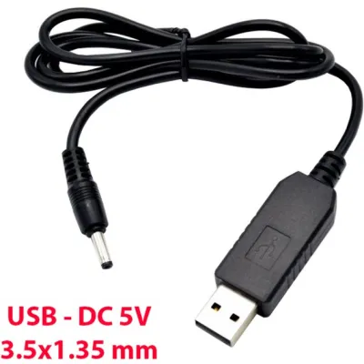 Кабель живлення USB to DC 3.5x1.35mm 5V 1.0m 1.0A Dynamode (DM-USB-DC-3.5x1.35mm) - мініатюра 2