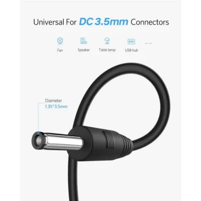 Кабель живлення USB to DC 3.5x1.35mm 5V 1.0m 1.0A Dynamode (DM-USB-DC-3.5x1.35mm) - мініатюра 7