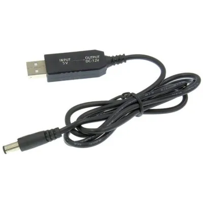 Кабель живлення USB to DC 5.5x2.1mm 12V 1.0m Dynamode (DM-USB-DC-5.5x2.1-12V) - зображення 1