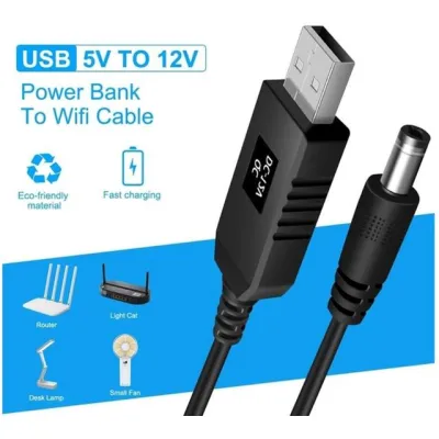 Кабель живлення USB to DC 5.5x2.1mm 12V 1.0m Dynamode (DM-USB-DC-5.5x2.1-12V) - мініатюра 7