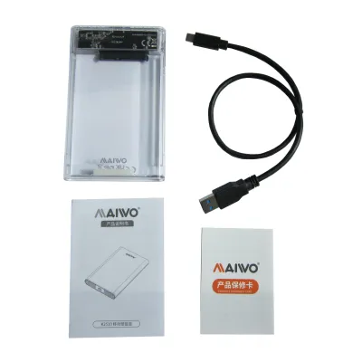 Кишеня зовнішня Maiwo 2.5" SATA/SSD HDD - USB3.1 Gen1 Type-C (K2510) - мініатюра 5