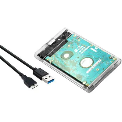 Кишеня зовнішня Dynamode 2.5" SATA HDD/SSD USB 3.0 Transparent (DM-CAD-25316) - мініатюра 6