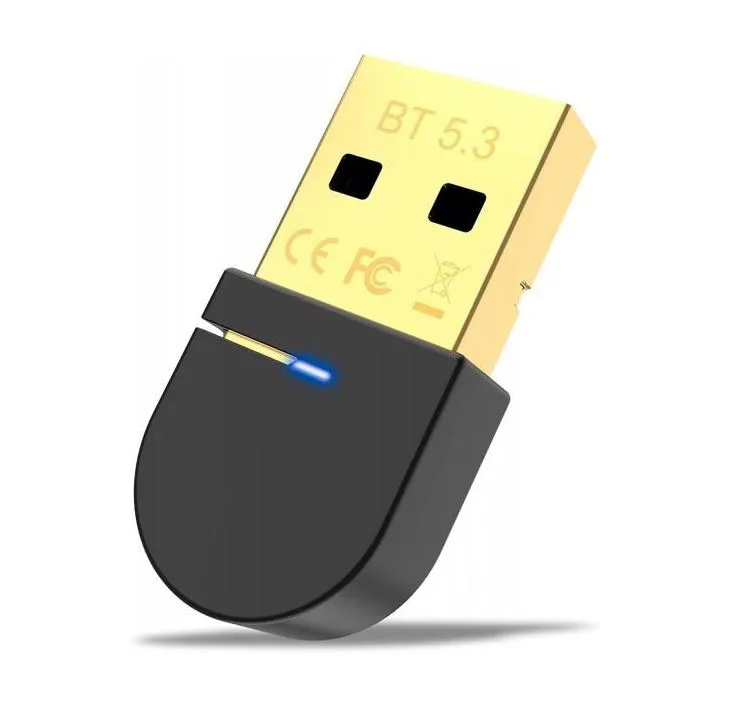 Бездротовий Bluetooth 5.3 USB адаптер STLab міні, радіус дії до 20 м, чорний - зображення 1