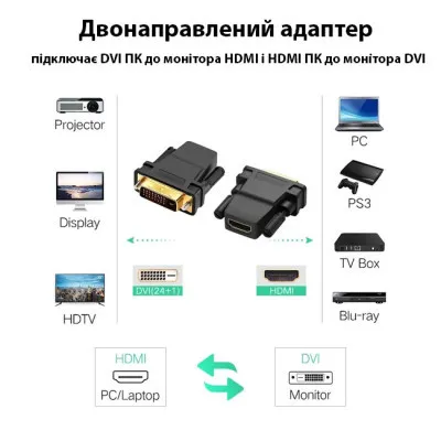 Перехідник DVI-D (24+1) male to HDMI female 1080p ST-Lab (U-994) - мініатюра 8