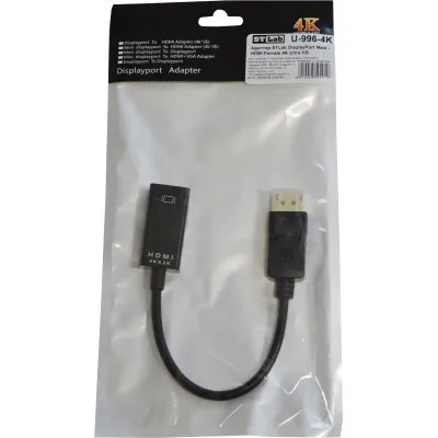 Перехідник DisplayPort Male to HDMI 4K Ultra HD Female ST-Lab (U-996-4K) - мініатюра 6