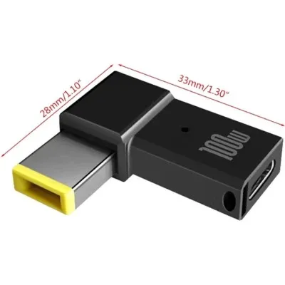 Перехідник PD 100W USB-C F to DC Male Jack square mouth Lenovo Thinkpad ST-Lab (PD100W-Lenovo) - мініатюра 3