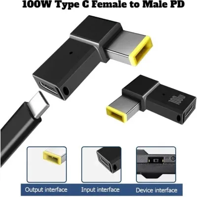 Перехідник PD 100W USB-C F to DC Male Jack square mouth Lenovo Thinkpad ST-Lab (PD100W-Lenovo) - мініатюра 4