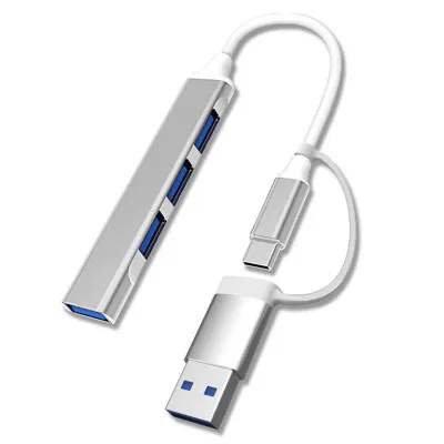 Концентратор Dynamode USB Type-C/Type-A to 1хUSB3.0, 3xUSB 2.0 metal (DM-UH-311AC) - зображення 1