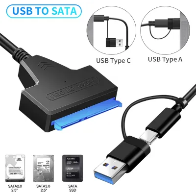 Адаптер USB3.0 Type-A/C HDD 2,5" SATA II/III / SSD Dynamode (DM-AD-SATA-U3) - мініатюра 5