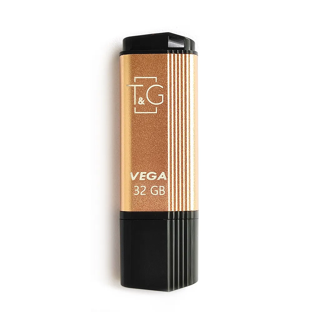 Флеш-накопичувач USB 32GB T&G 121 Vega Series Gold (TG121-32GBGD) - зображення 1