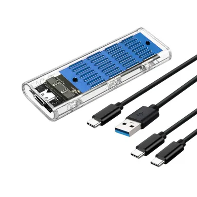 Кишеня зовнішня Dynamode M.2 SSD NVMe/SATA combo ч-з USB3.2 GEN2 Type-C (DM-CAD-SSD09) - зображення 1
