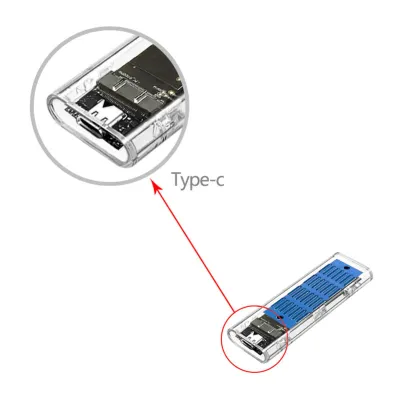 Кишеня зовнішня Dynamode M.2 SSD NVMe/SATA combo ч-з USB3.2 GEN2 Type-C (DM-CAD-SSD09) - мініатюра 4