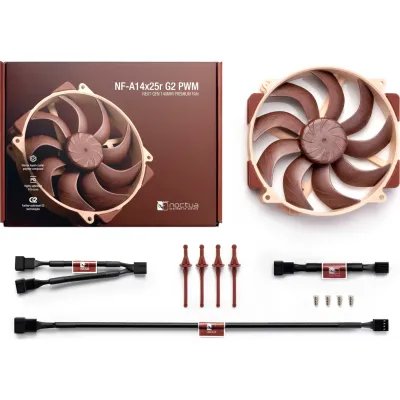 Кулер до корпусу Noctua NF-A14x25r G2 PWM - мініатюра 4