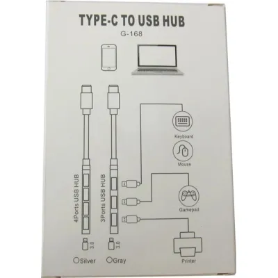 Концентратор Dynamode USB Type-C + USB-A to 1хUSB-C 3.0 1хUSB-A 3.0 2xUSB-A 2.0 dark grey (DM-UH-314AC) - мініатюра 7