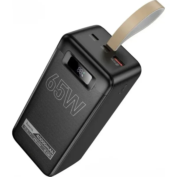 Зовнішній акумулятор (павербанк) Hoco DB82 Aquila 40000mAh 65W Black - зображення 1