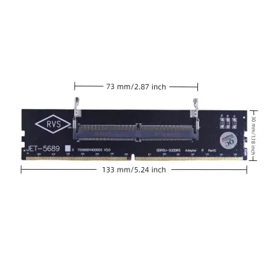 Конвертор Dynamode DDR5 Laptop SO-DIMM to Desktop DIMM RAM Memory (DM-DDR5-DIMM-Converter) - мініатюра 5