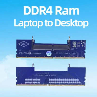 Конвертор Dynamode DDR4 Laptop SO-DIMM to Desktop DIMM RAM Memory (DM-DDR4-DIMM-Converter) - мініатюра 2