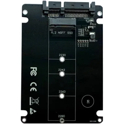 Конвертор Dynamode 2.5'' SATA to M.2 (NGFF) SSD 22*30mm, 22*42mm, 22*60mm, 22*80mm (S103-1N-P) - мініатюра 7