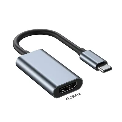 Перехідник USB-C to HDMI F USB 3.0 4K60Hz dark gray Dynamode (DM-AD-USB-C-HDMI) - мініатюра 2