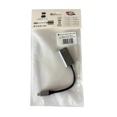 Перехідник USB-C to HDMI F USB 3.0 4K60Hz dark gray Dynamode (DM-AD-USB-C-HDMI) - мініатюра 8