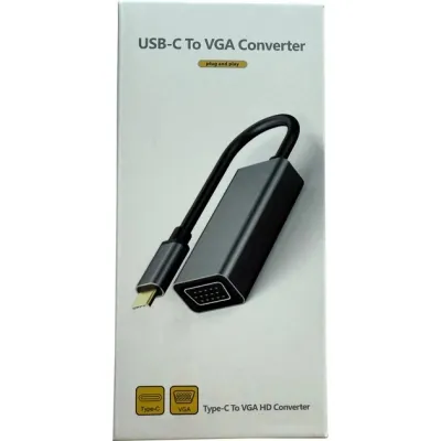 Перехідник USB-C to VGA F USB 3.0 Full HD 1080p 60Hz dark gray Dynamode (DM-AD-USB-C-VGA) - мініатюра 10