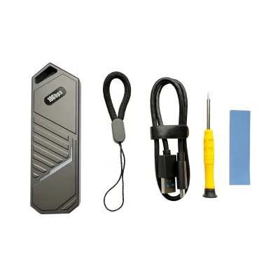 Кишеня зовнішня Dynamode M.2 SSD NVMe to USB-C USB 3.2 Gen2 aluminum black (DM-CAD-SSD14-N) - мініатюра 10