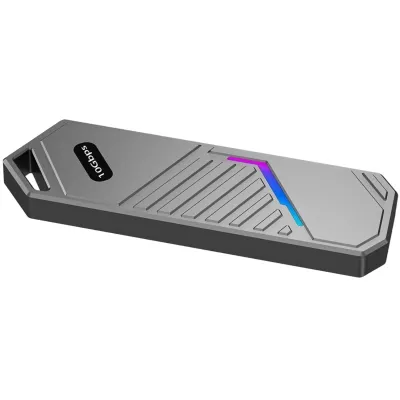 Кишеня зовнішня Dynamode M.2 SSD NVMe to USB-C USB 3.2 Gen2 aluminum black (DM-CAD-SSD14-N) - мініатюра 3