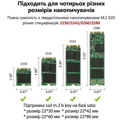 Кишеня зовнішня Dynamode M.2 SSD NVMe/SATA to USB-C USB 3.2 Gen2 tool-free (DM-CAD-SSD16) - мініатюра 5