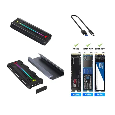 Кишеня зовнішня Dynamode M.2 SSD NVMe/SATA to USB-C USB 3.2 Gen2 tool-free (DM-CAD-SSD16) - мініатюра 6