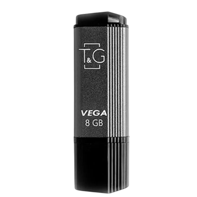 Флеш-накопичувач USB 8GB T&G 121 Vega Series Grey (TG121-8GBGY) - зображення 1