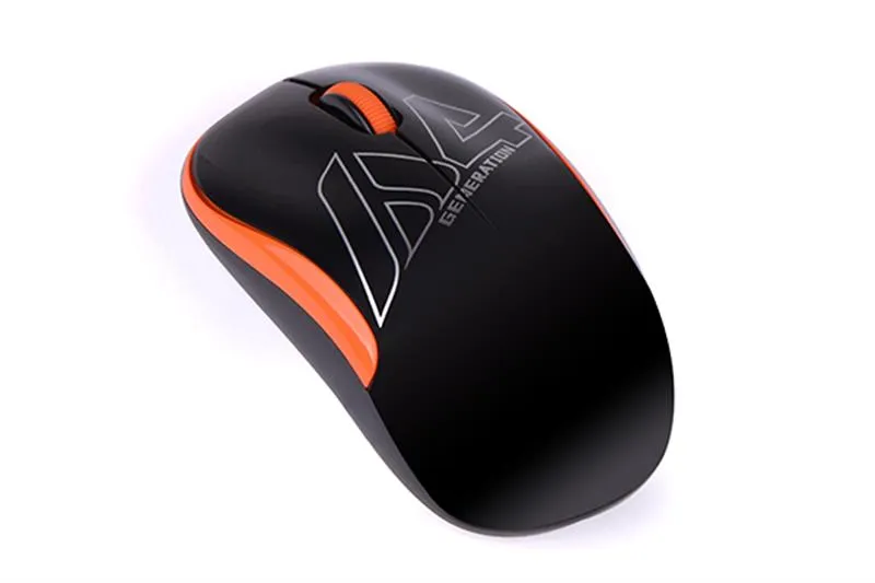 Мишка бездротова A4Tech G3-300N Black/Orange USB V-Track - зображення 1