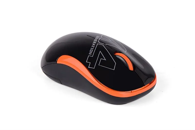 Мишка бездротова A4Tech G3-300N Black/Orange USB V-Track - мініатюра 3