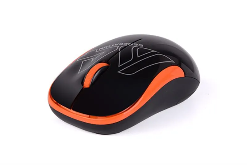 Мишка бездротова A4Tech G3-300N Black/Orange USB V-Track - мініатюра 4