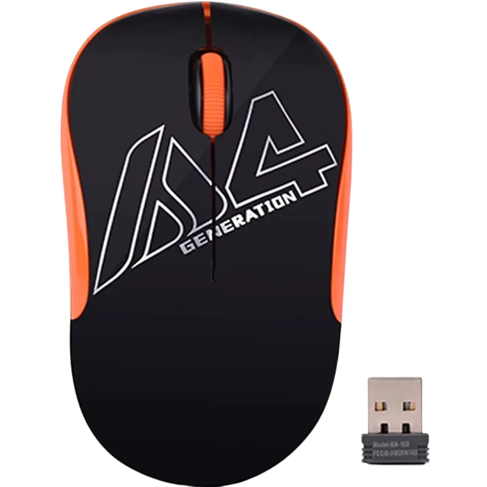 Мишка бездротова A4Tech G3-300N Black/Orange USB V-Track - мініатюра 5