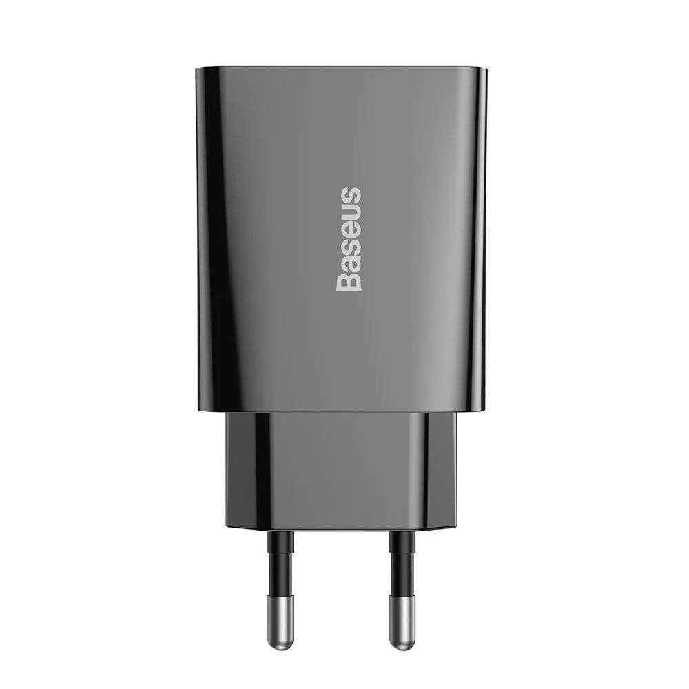 Мережевий зарядний пристрій Baseus Speed Mini PD Charger (1USB-C) 20W Black (CCFS-SN01) - мініатюра 3