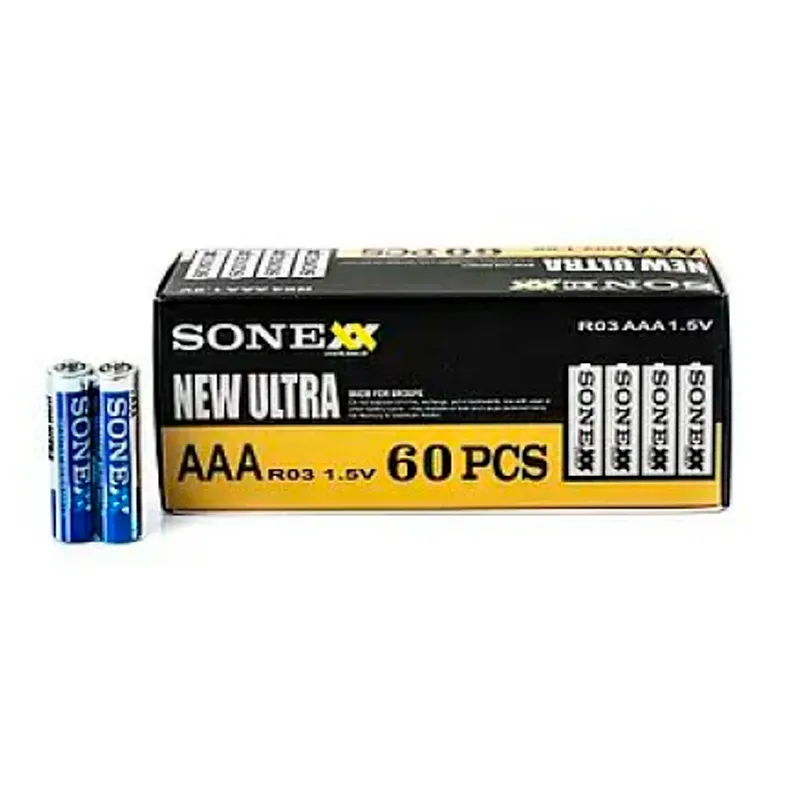 Батарейка Sonex Super Heavy Duty AAА/LR03 60шт - зображення 1