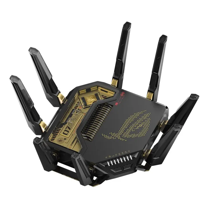 Бездротовий ігровий маршрутизатор Asus ROG Rapture GT-BE98 Edition 20 (90IG08F0-MO9A3V) - мініатюра 4