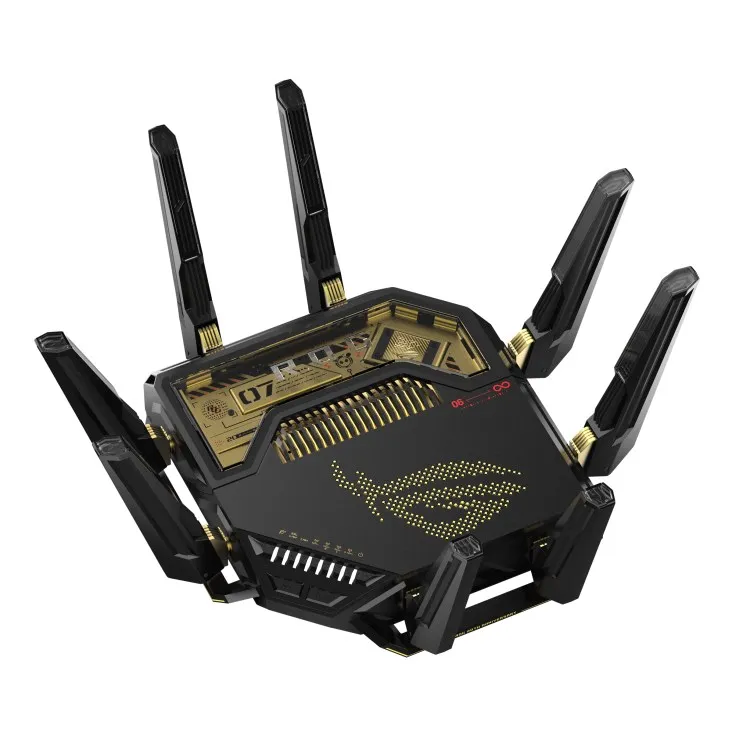 Бездротовий ігровий маршрутизатор Asus ROG Rapture GT-BE98 Edition 20 (90IG08F0-MO9A3V) - мініатюра 6
