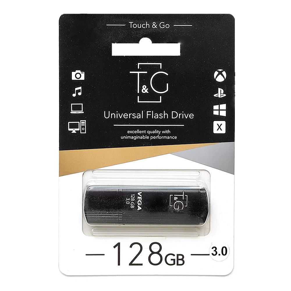 Флеш-накопичувач USB3.0 128GB T&G 121 Vega Series Black (TG121-128GB3BK) - мініатюра 2