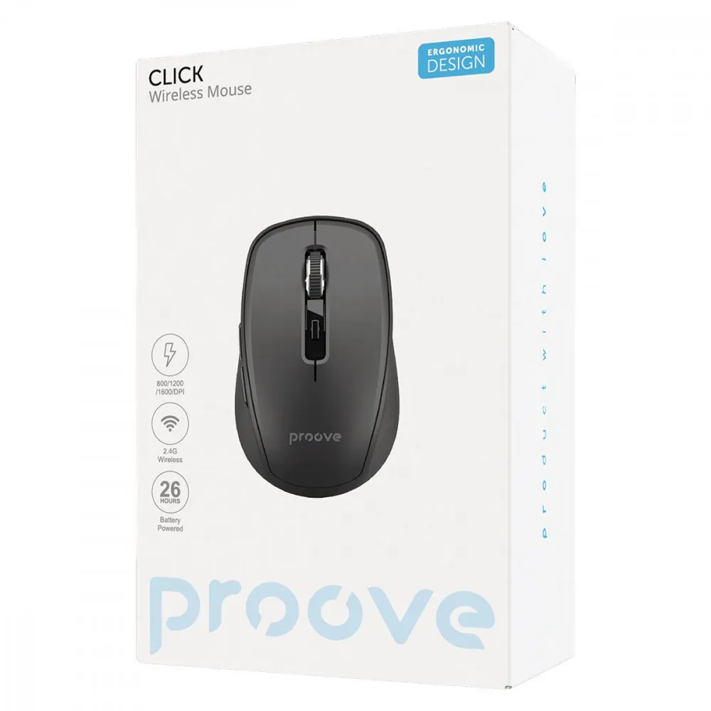 Бездротова миша Proove Click (black) - мініатюра 2