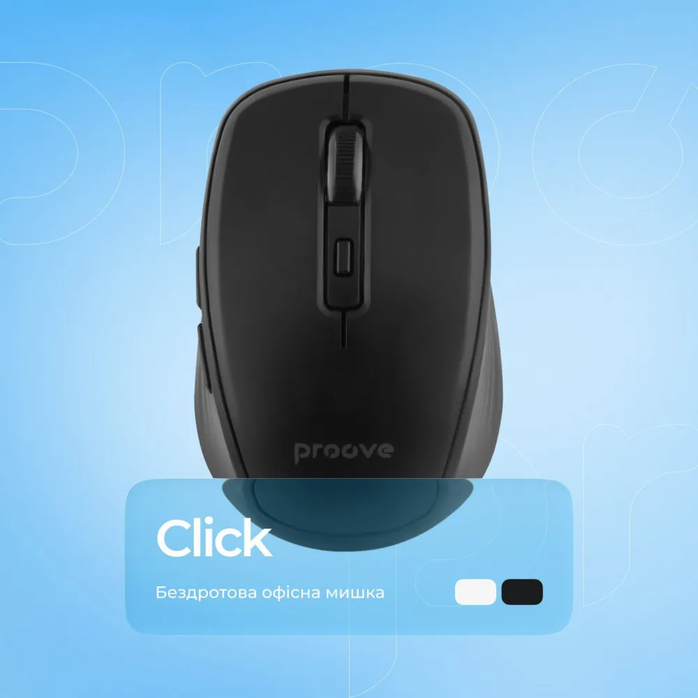 Бездротова миша Proove Click (black) - мініатюра 3