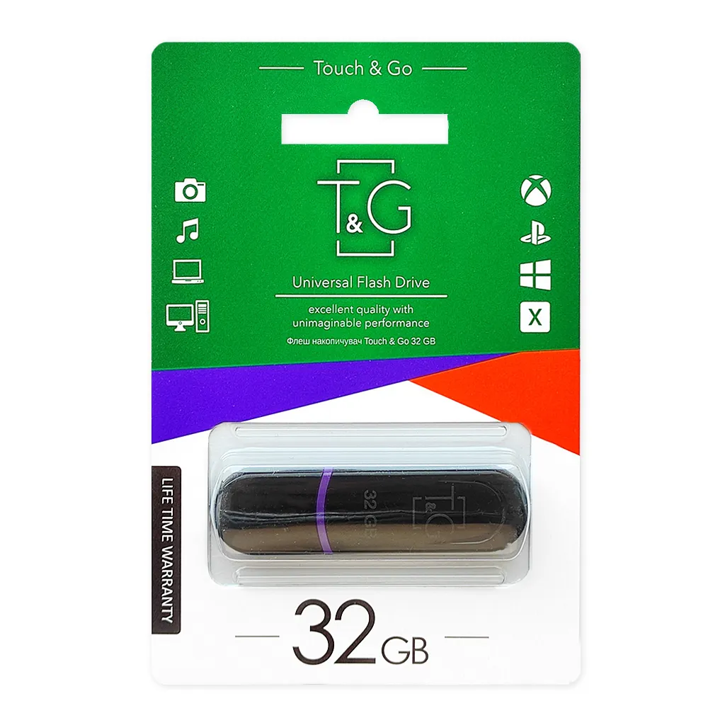 Флеш-накопичувач USB 32GB T&G 012 Classic Series Black (TG012-32GBBK) - мініатюра 2