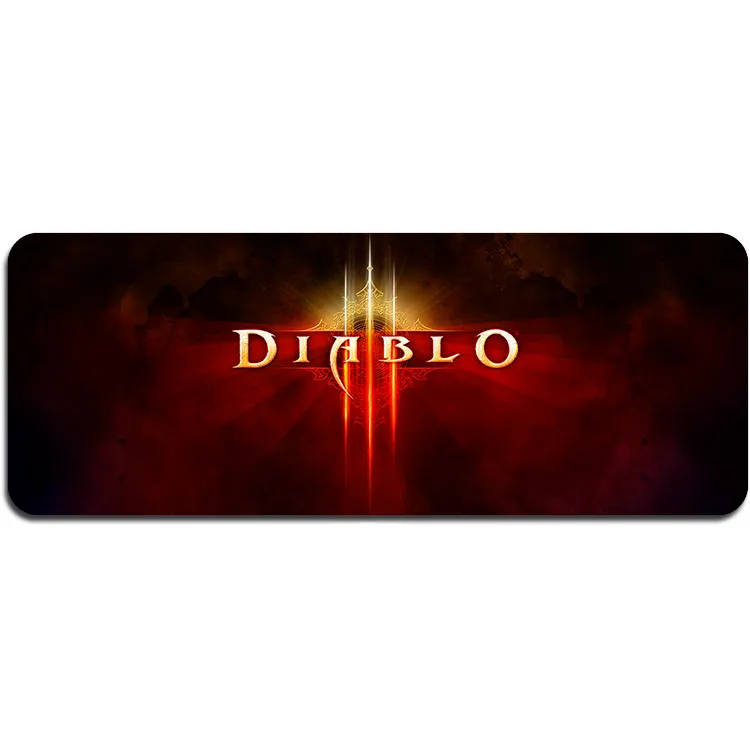 Килимок 400*900 тканинний "Diablo6" з боковою прошивкою, товщина 2 мм, Пакет - зображення 1