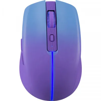 Мишка Defender Mystery MM-301, бездротова Bluetooth+2.4G, 1600 dpi., 4кн., 500mAh,  LED, фіолетова - зображення 1