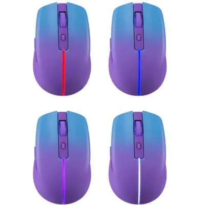 Мишка Defender Mystery MM-301, бездротова Bluetooth+2.4G, 1600 dpi., 4кн., 500mAh,  LED, фіолетова - мініатюра 8